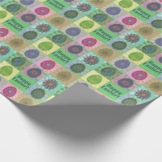 Elegant Abstract Decorative Colorful Eggs Collage