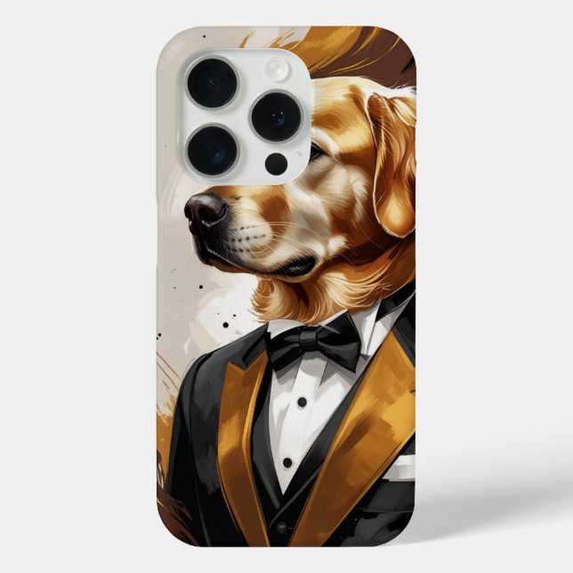 "Elegant Abstract Dog – Modern Art in Style" Case-Mate iPhone Case (Back)
