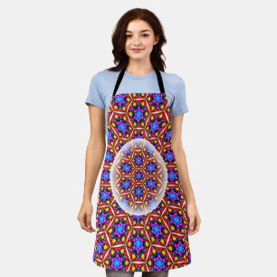 Elegant Abstract Floral Pattern Apron
