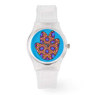 Elegant Abstract Floral Pattern Watch