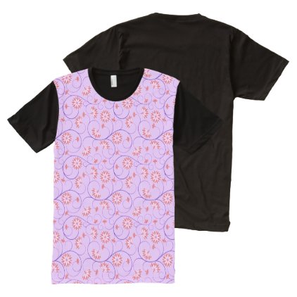 Elegant Abstract Flowers 9 All-Over-Print T-Shirt