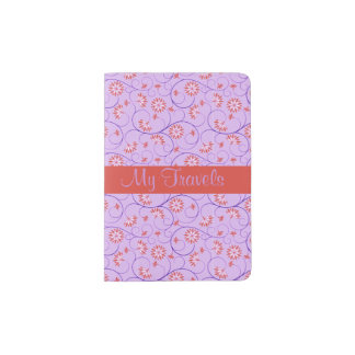 Elegant Abstract Flowers 9 Passport Holder
