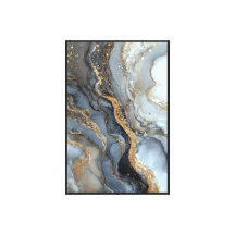 Elegant Abstract Fluid Art Wall Decor