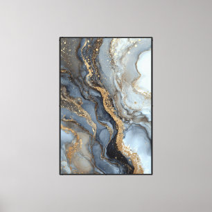 Elegant Abstract Fluid Art Wall Decor 