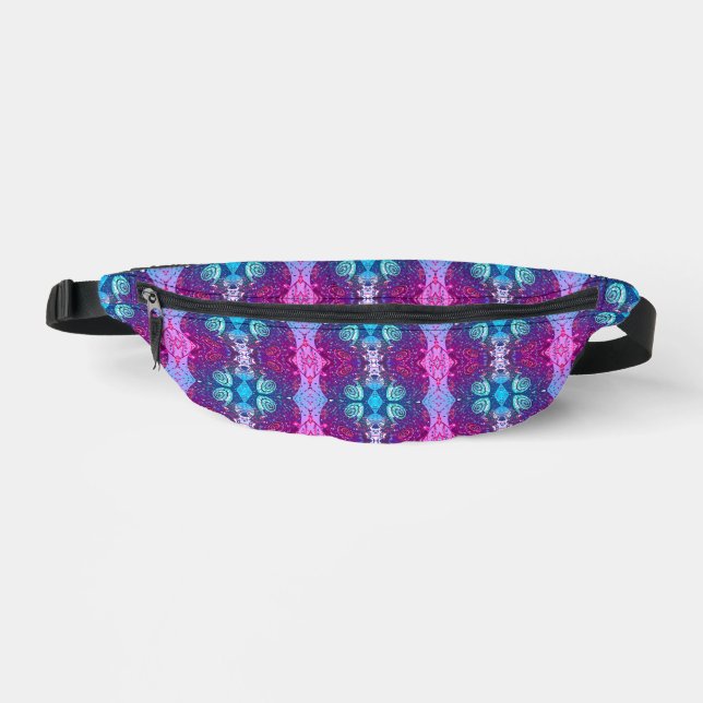Elegant Abstract Geometric Backround Purple Fanny Pack (Front)