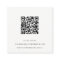 Elegant Abstract Glitter Ivory Gold QR Code