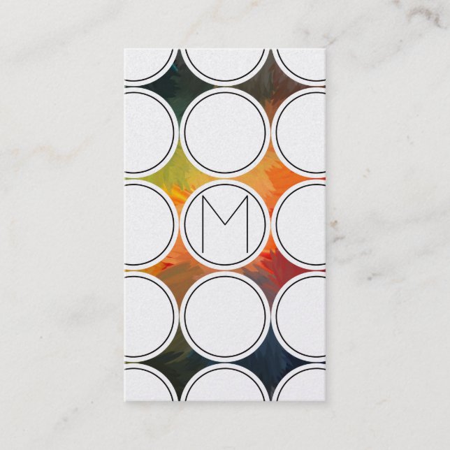 Elegant Abstract Gold Business Card (Front)