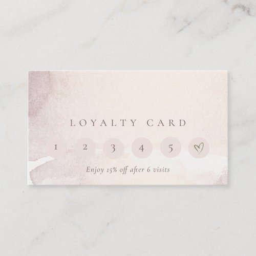 Elegant Abstract Gold Purple Logo 6 Punch Loyalty Business Card