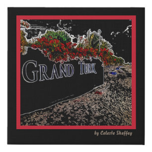 Elegant Abstract Grand Turk Canvas Print