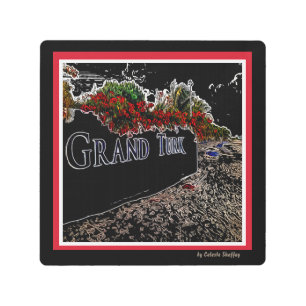 Elegant Abstract Grand Turk Metal Print