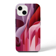 Elegant Abstract Lilac Red Pink Colors