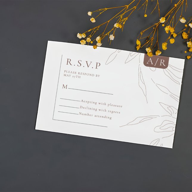 Elegant Abstract Minimalist RSVP (Creator Uploaded)