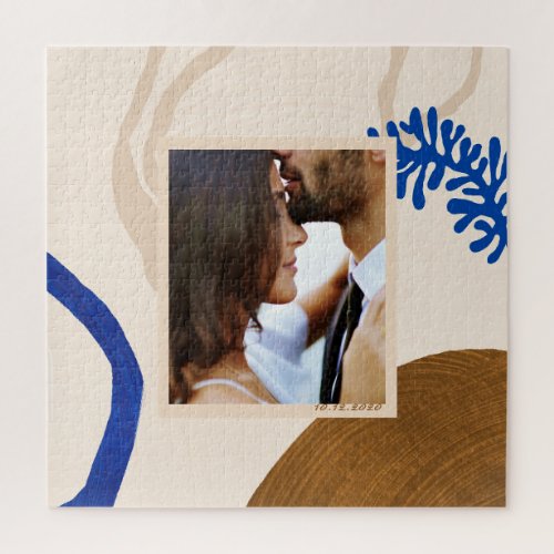 Elegant Abstract Modern Art Personalized Photo Jigsaw Puzzle