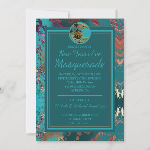 Elegant Abstract New Years Invitation