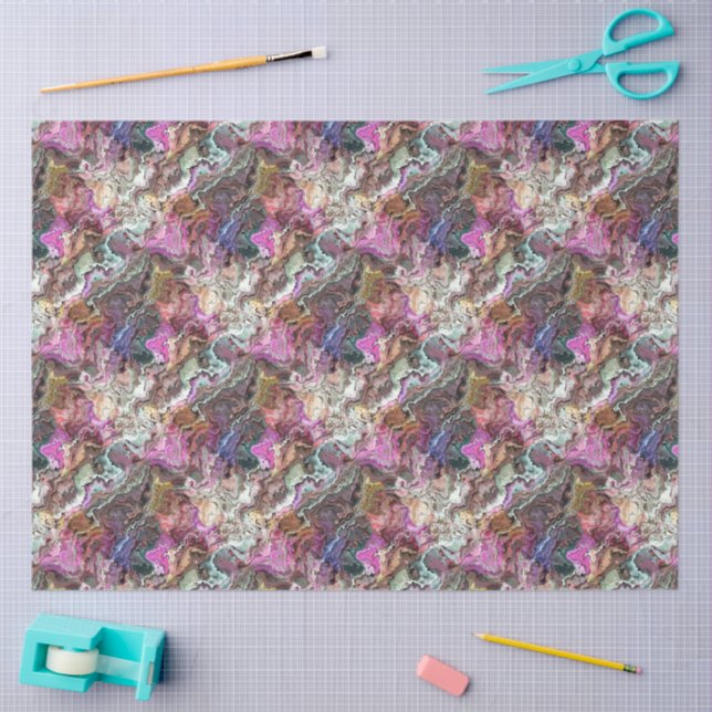 Elegant Abstract Oyster Shell Pattern Decoupage Tissue Paper (Craft)