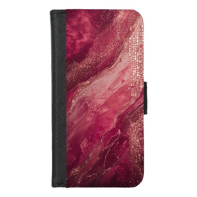 Elegant Abstract Painting iPhone Wallet Case (Front)