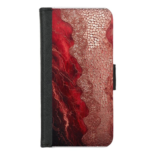 Elegant Abstract Painting iPhone Wallet Case (Front)