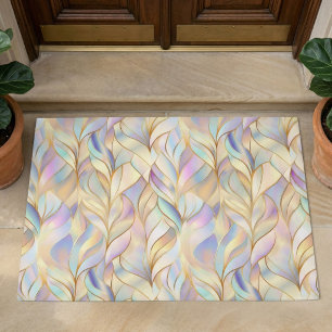 Elegant Abstract Pastel Door Mat