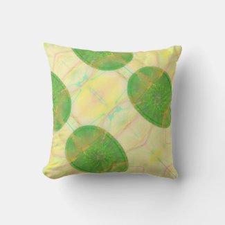 Elegant Abstract Pattern Colorful Egg Muted Green