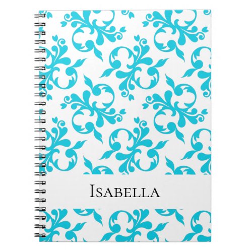 Elegant Abstract Pattern Custom Name Composition N Notebook