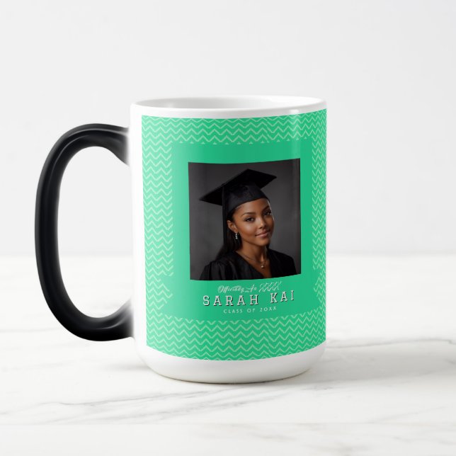 Elegant Abstract Pattern Graduation Gift Color Morph Mug (Left)