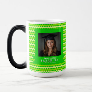 Elegant Abstract Print Graduate Coffee Color Morph Mug