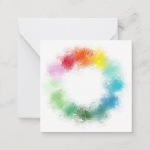 Elegant Abstract Rainbow Colors Template