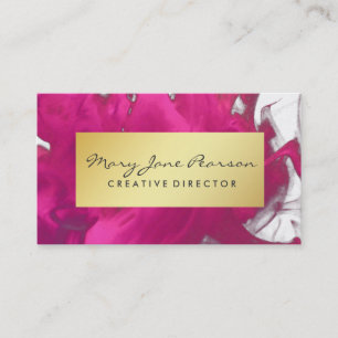 Elegant Abstract Red Watercolor Brushstrokes Business Card