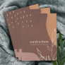 Elegant Abstract Rust Brown Orange Leafy Foliage Pocket Folder
