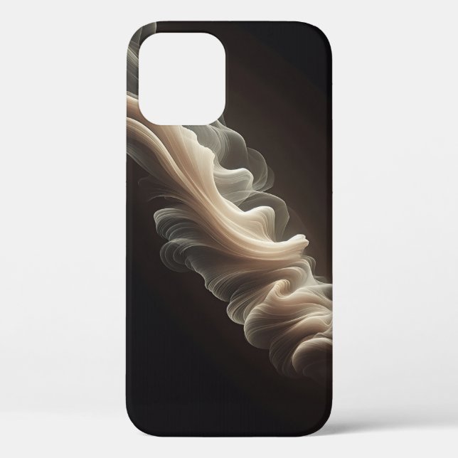 Elegant Abstract Silk Flow Phone Case - Minimalist (Back)