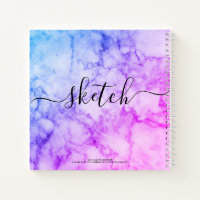 Teal Personalized Sketchbook Name Notebook, Zazzle