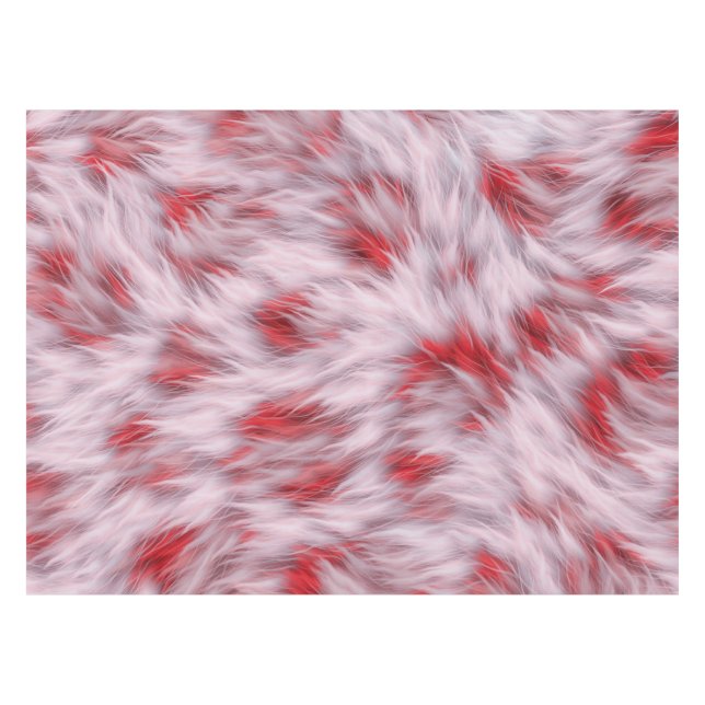 Elegant Abstract Soft Fluffy Fur Pattern | Tablecloth (Front (Horizontal))