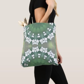 Elegant Abstract Spring Floral Art Fun Green