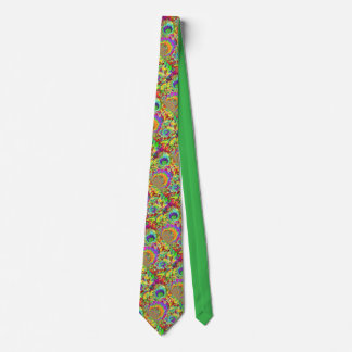 Elegant abstract sunflowers neck tie