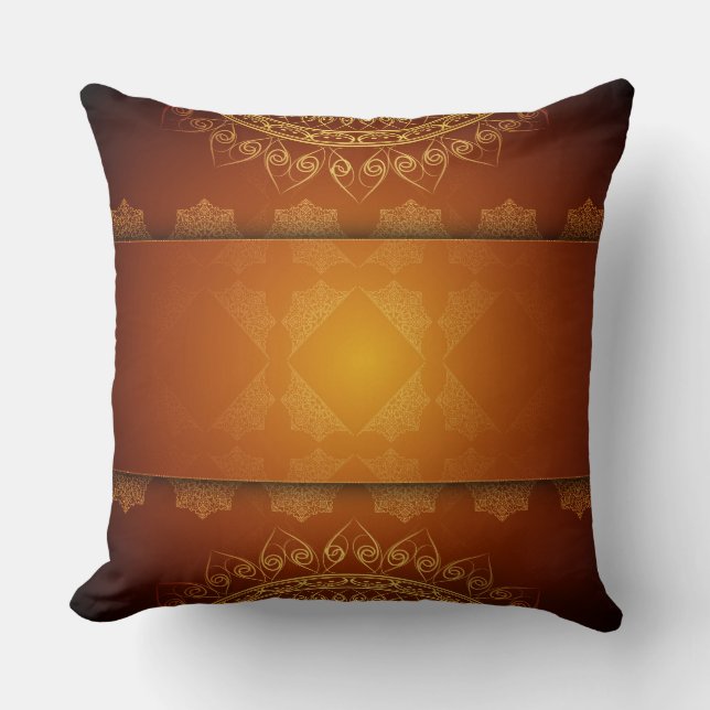 Elegant Abstract Throw Pillow (Front)