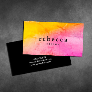 Elegant abstract vibrant colorful graphic design business card