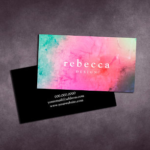 Elegant abstract vibrant colorful graphic design business card