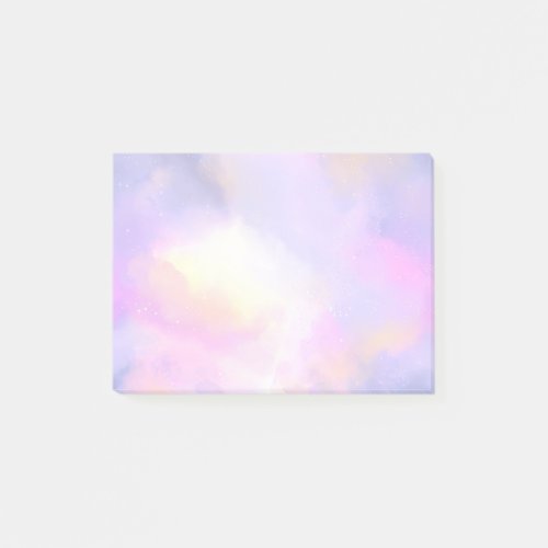 Elegant Abstract Watercolor Cosmic Space Design Post_it Notes