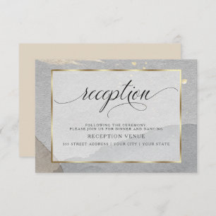 Elegant Abstract Watercolor Splash Neutral Colors Invitation