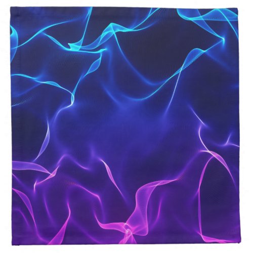 Elegant Abstract Waves _blue and purple_ Cloth Napkin
