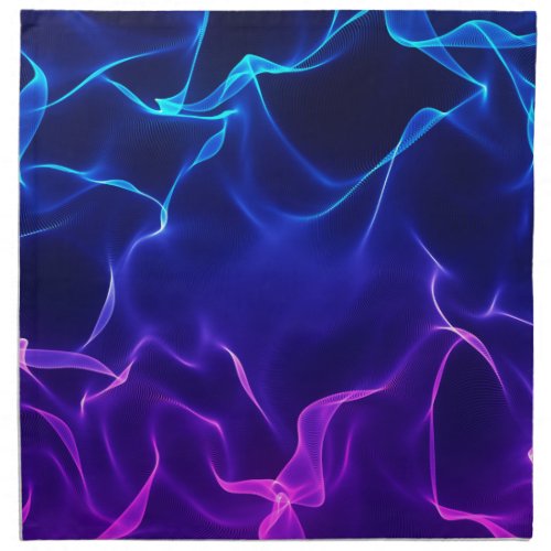 Elegant Abstract Waves _blue and purple_ Cloth Napkin