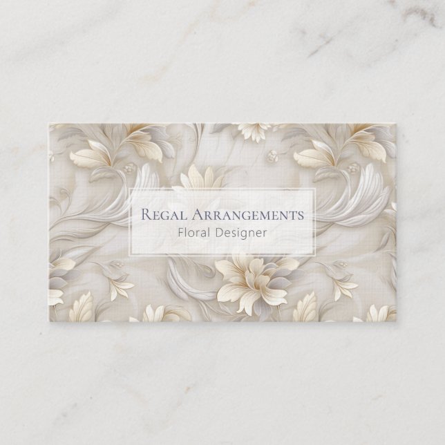 Elegant Acanthus Business Card (Front)