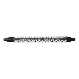 Elegant Accountant Numbers Chic White Personalized Pen