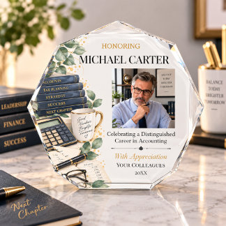 Elegant Accountant Retirement Gift from Coworkers Photo Block
