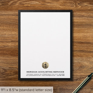Elegant Accounting Logo Letterhead
