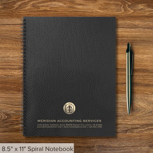 Elegant Accounting Logo Notebook