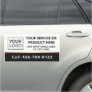 Elegant add logo black and white business service  car magnet