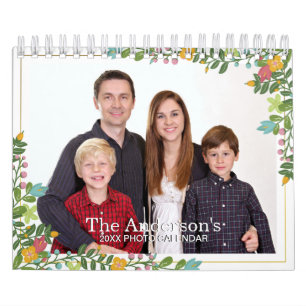 Elegant Add Your Own Photo 2-Page 2026 Calendar