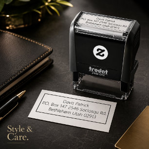 Elegant Address Stamp for Invitations or Envelopes