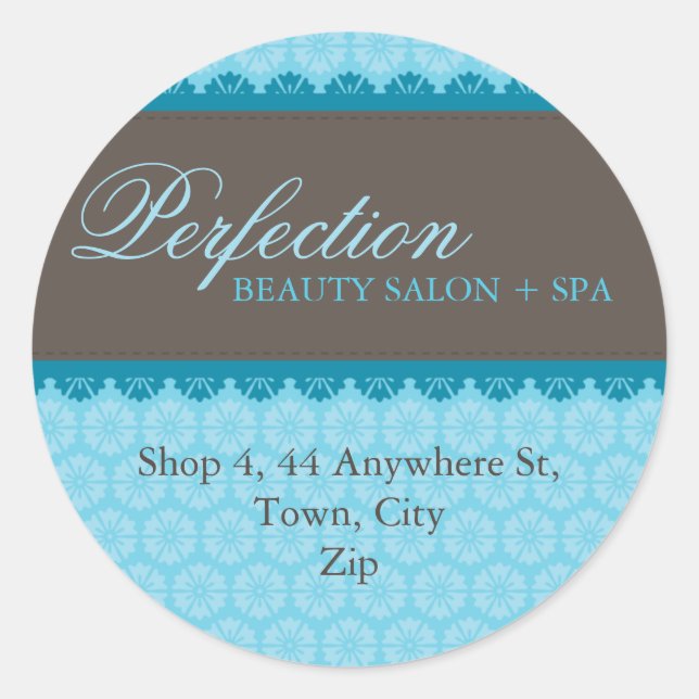 ELEGANT ADDRESS STICKER SEAL :: perfection 5A (Front)